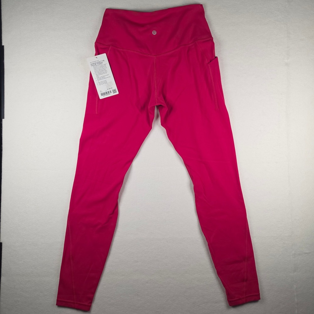 Lululemon Align HR Pant 28" With Pockets Size 10 Pink High Rise Leggings - Picture 2 of 8